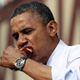 Obama enjoys Milwaukee sausage in September 2012.